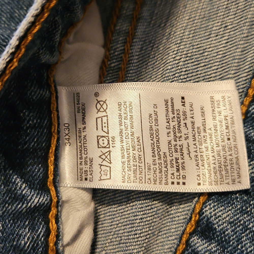Men's Old Navy Loose Fiy Medium Wash Denim Size 34x30 - Picture 2 of 3